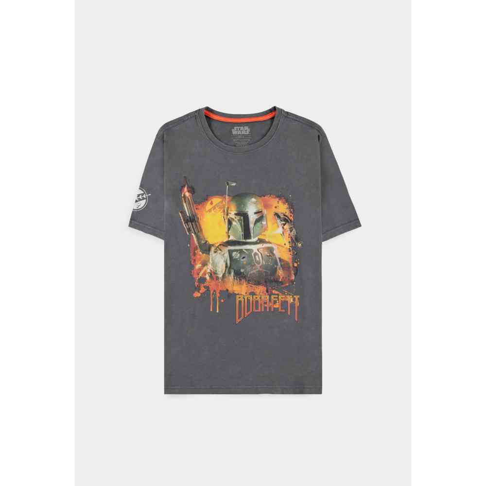 Disney Star Wars - The Mandalorian Boba Fett Tshirt Homme - Gris